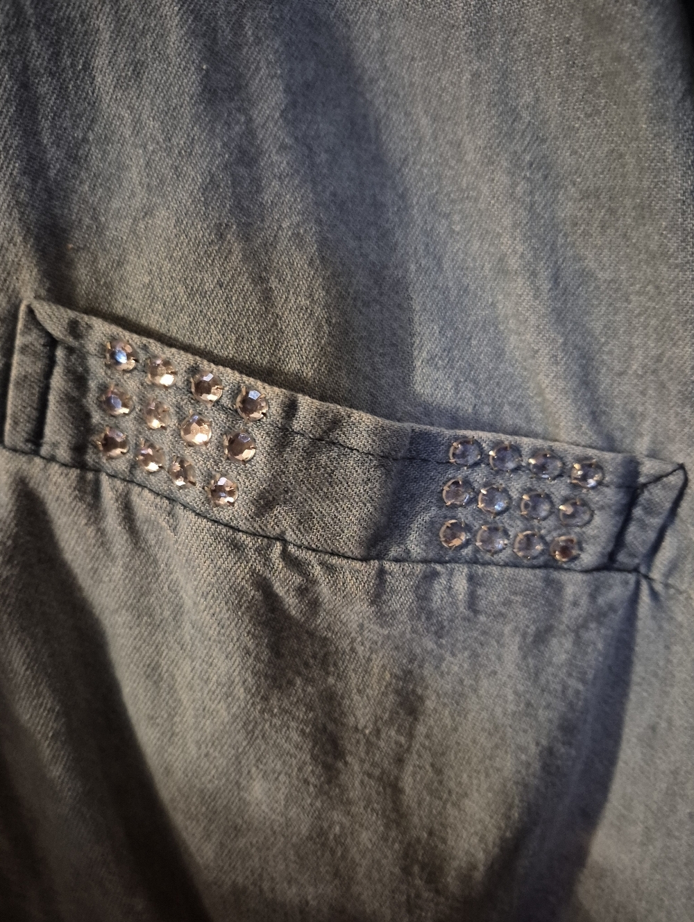 Vintage Mari-Lyn Light Blue Denim Bomber Jacket USA - Picture 5 of 11
